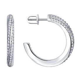 Серьги Diamant - Серебро 925, Фианит (арт. 94-122-02254-1)