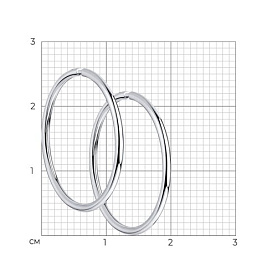 Серьги Diamant - Серебро 925 (арт. 94-124-01720-1)