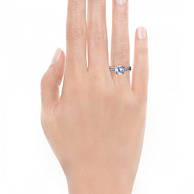 Кольцо Platinum Lab. - Платина 950, Бриллиант (арт. ПК-036-01)