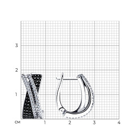 Серьги SOKOLOV - Серебро 925, Фианит (арт. 94025961)