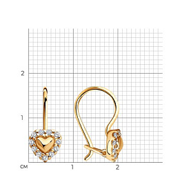 Серьги SOKOLOV - Серебро 925, Фианит (арт. 93020442)