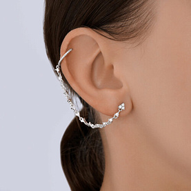 Серьга SOKOLOV - Серебро 925, Фианит (арт. 94170364)