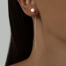 Серьги SOKOLOV - Серебро 925, Жемчуг культивированный (арт. 94022720)