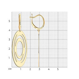 Серьги Diamant - Серебро 925 (арт. 93-121-01608-1)