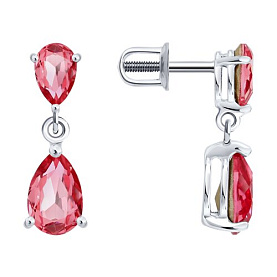 Серьги Diamant - Серебро 925, Кристалл (арт. 94-122-00210-1)