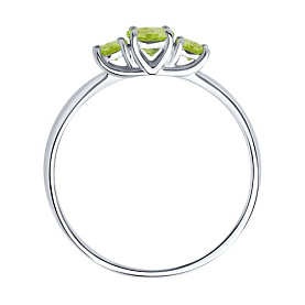 Кольцо SOKOLOV - Серебро 925, Хризолит (арт. 92014425)