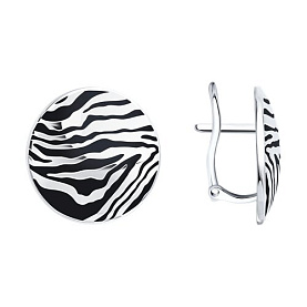 Серьги SOKOLOV - Серебро 925, Эмаль (арт. 94027080)