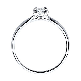 Кольцо SOKOLOV - Золото 585, Фианит (арт. 018232-3)