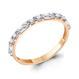 Кольцо Аквамарин - Золото 375, Фианит (арт. 67244А.8)