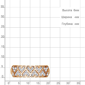 Кольцо Аквамарин - Серебро 925, Фианит (арт. 600666А.6)