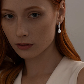 Серьги SOKOLOV - Серебро 925, Фианит (арт. 94025879)