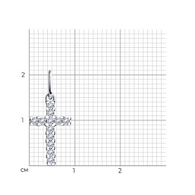 Подвеска SOKOLOV - Серебро 925, Фианит (арт. 94031829)