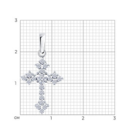 Подвеска SOKOLOV - Серебро 925, Фианит (арт. 94033284)