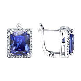 Серьги SOKOLOV - Серебро 925, Фианит (арт. 94027611-91)