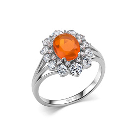 Кольцо Дар - Серебро 925, Опал, Фианит (арт. К-5166рс4147200)