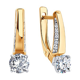 Серьги Diamant - Серебро 925, Фианит (арт. 93-120-02129-1)