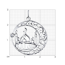 Подвеска SOKOLOV - Серебро 925, Фианит (арт. 94032898)