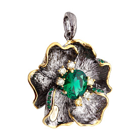 Подвеска Мастер Клио - Серебро 925, Синтетическая шпинель (арт. 36П128229)