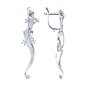 Серьги SOKOLOV - Серебро 925, Фианит (арт. 94021399)