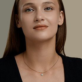 Подвеска SOKOLOV - Золото 585, Топаз, Фианит (арт. 733036)