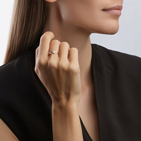 Кольцо SOKOLOV - Золото 375, Топаз, Фианит (арт. 37716913)