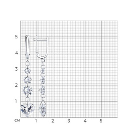 Серьги Diamant - Серебро 925, Фианит (арт. 94-121-00516-1)