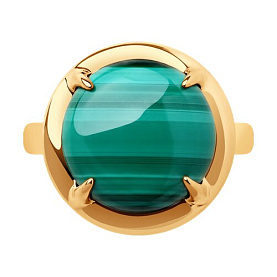 Кольцо SOKOLOV - Серебро 925, Малахит (арт. 83010063)