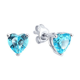 Серьги SOKOLOV - Серебро 925, Фианит (арт. 94027184-91)