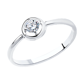 Кольцо SOKOLOV - Серебро 925, Фианит (арт. 94011569)