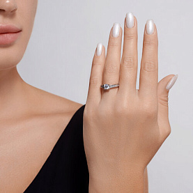 Кольцо SOKOLOV - Серебро 925, Фианит (арт. 94014186)