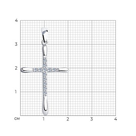 Подвеска Diamant - Серебро 925, Фианит (арт. 94-130-01413-1)