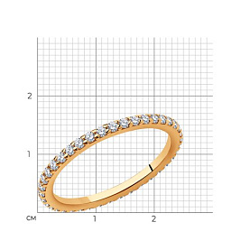 Кольцо SOKOLOV - Серебро 925, Фианит (арт. 93010150)