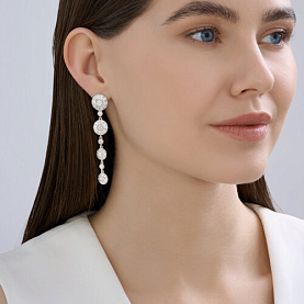 Серьги SOKOLOV - Серебро 925, Фианит (арт. 94027149)