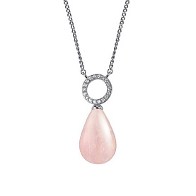 Колье Дар - Серебро 925, Кварц, Фианит (арт. Кц-3850рг42100)