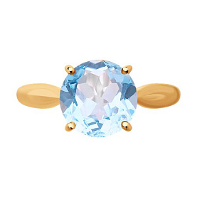 Кольцо SOKOLOV - Золото 585, Топаз (арт. 716625)