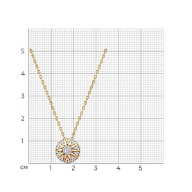 Колье SOKOLOV - Серебро 925, Фианит (арт. 93070137)