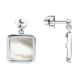 Серьги SOKOLOV - Серебро 925, Перламутр (арт. 94023511)