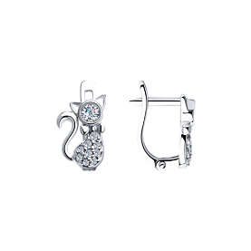 Серьги Diamant - Серебро 925, Фианит (арт. 94-120-01061-1)