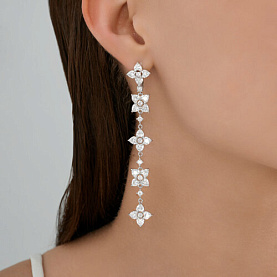 Серьги SOKOLOV - Серебро 925, Фианит (арт. 94027035)