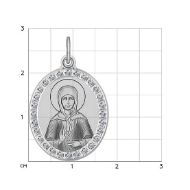 Подвеска SOKOLOV - Серебро 925, Фианит (арт. 94100212)