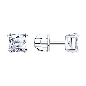 Серьги SOKOLOV - Серебро 925, Фианит (арт. 94021725)