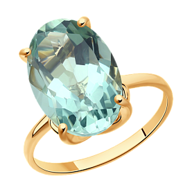 Кольцо SOKOLOV - Золото 585, Синтетический кварц (арт. 716871)