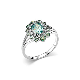 Кольцо Дар - Серебро 925, Синтетический муассанит (арт. К-5166рс1613900)