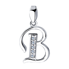 Подвеска SOKOLOV - Серебро 925, Фианит (арт. 94030451)