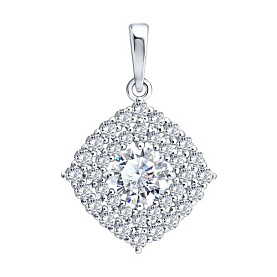Подвеска Diamant - Серебро 925, Фианит (арт. 94-130-02397-1)