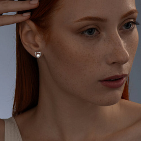 Серьги SOKOLOV - Серебро 925, Жемчуг синтетический (арт. 94022192)