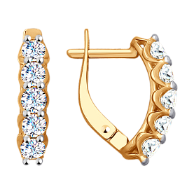 Серьги SOKOLOV - Золото 375, Фианит (арт. 027928-4)