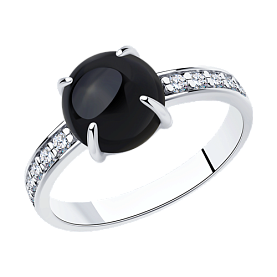 Кольцо Diamant - Серебро 925, Агат, Фианит (арт. 94-310-00887-2)
