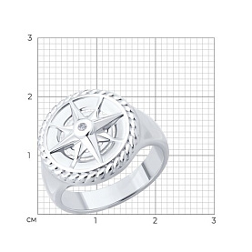 Кольцо SOKOLOV - Серебро 925, Фианит (арт. 94014441)