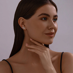 Серьги SOKOLOV - Серебро 925, Фианит (арт. 94025848)